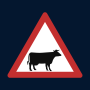 Cow Sign / Cattle Hazard
